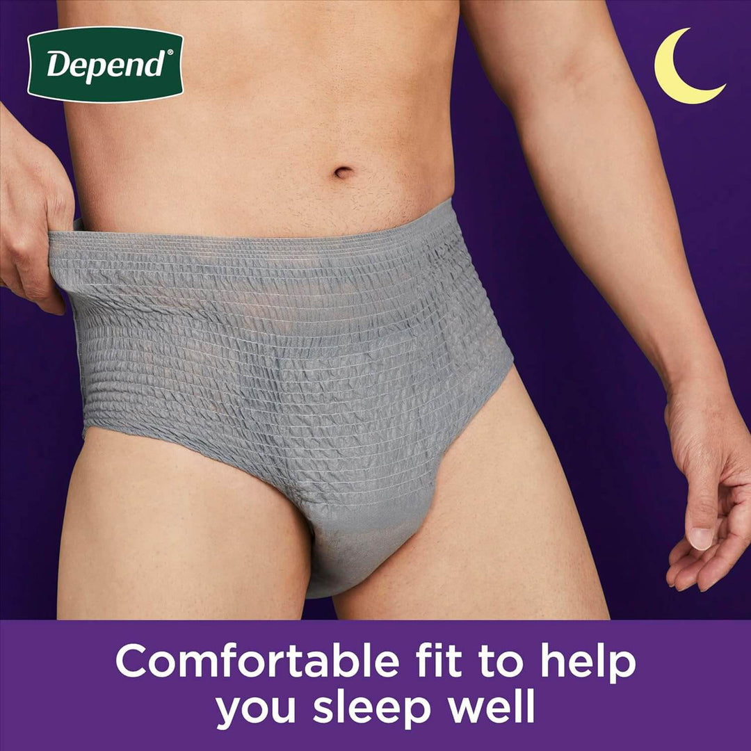 Depends Men Night Defense Underwear Overnight - Extra Large