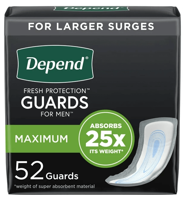 Depend Incontinence Guards for Men, Maximum Absorbency