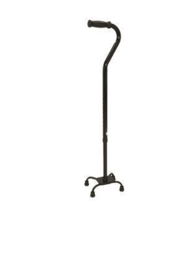 PMI ProBasics Small Base Quad Cane, 300 lb Capacity, 29" to 38" Handle, Black