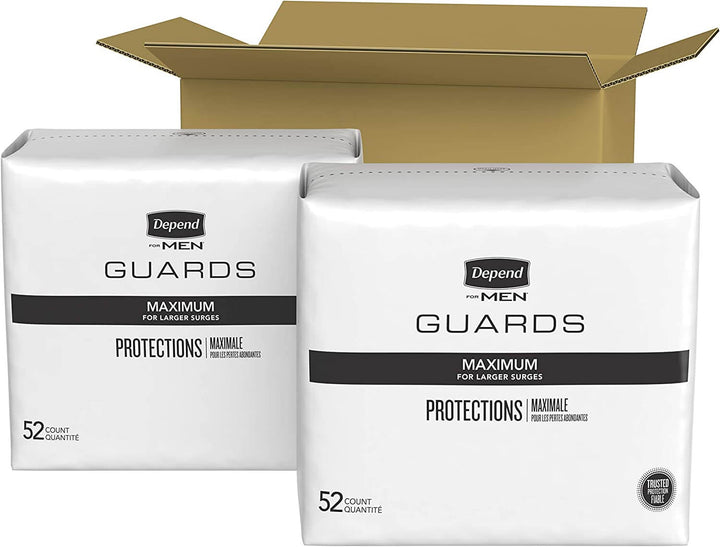 Depend Incontinence Guards for Men, Maximum Absorbency