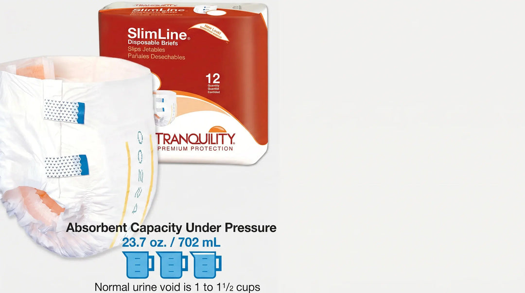 Tranquility SlimLine Disposable Brief: Sizes, Price, and Fit ABD Medical