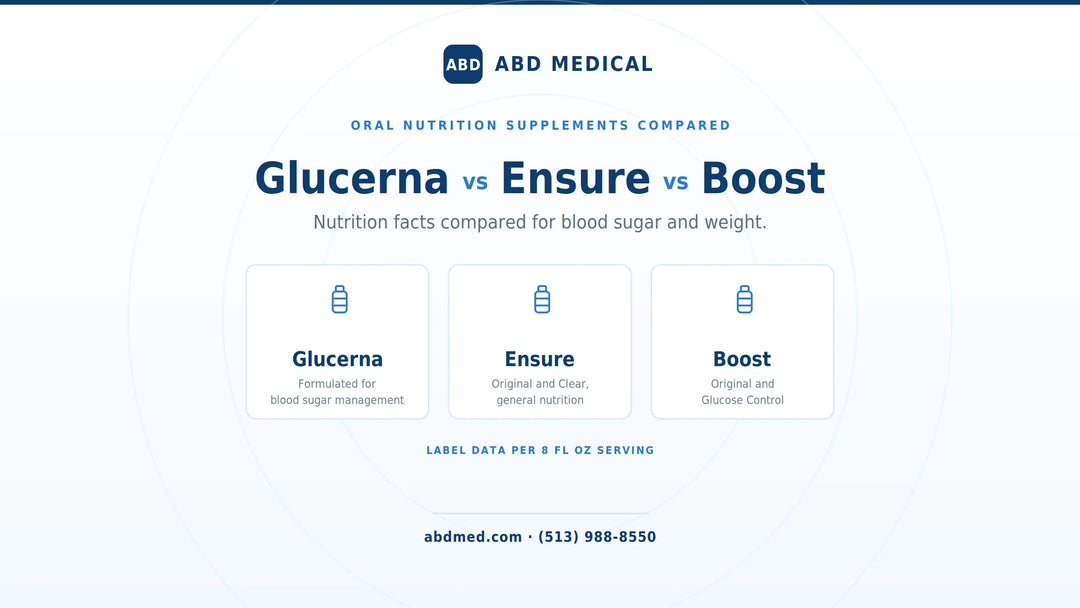 Glucerna vs Ensure vs Boost: Nutrition Facts Compared for Blood Sugar and Weight ABD Medical