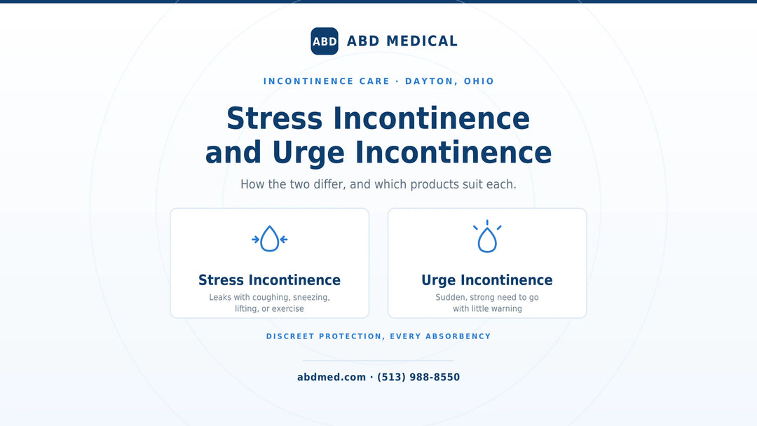 Stress Incontinence and Urge Incontinence: Stylish Incontinence Products ABD Medical
