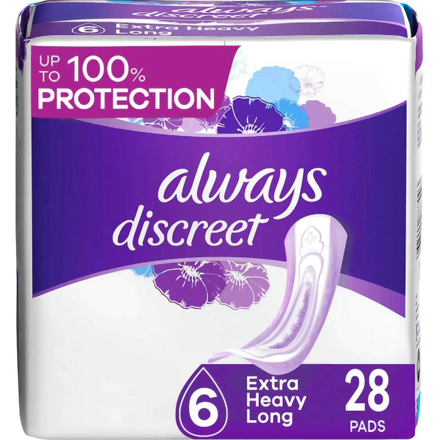 Always Discreet Heavy Absorbency Bladder Control Pad, 15.7 Inch Length, Size 6, #03700073804 ABD Medical