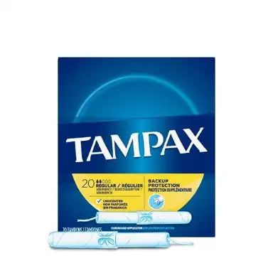 Tampax Regular Absorbency Tampon, Cardboard Applicator - Individually Wrapped, Box of 40, #07301022110 ABD Medical
