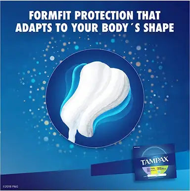 Tampax Regular Absorbency Tampon, Cardboard Applicator - Individually Wrapped, Box of 40, #07301022110 ABD Medical