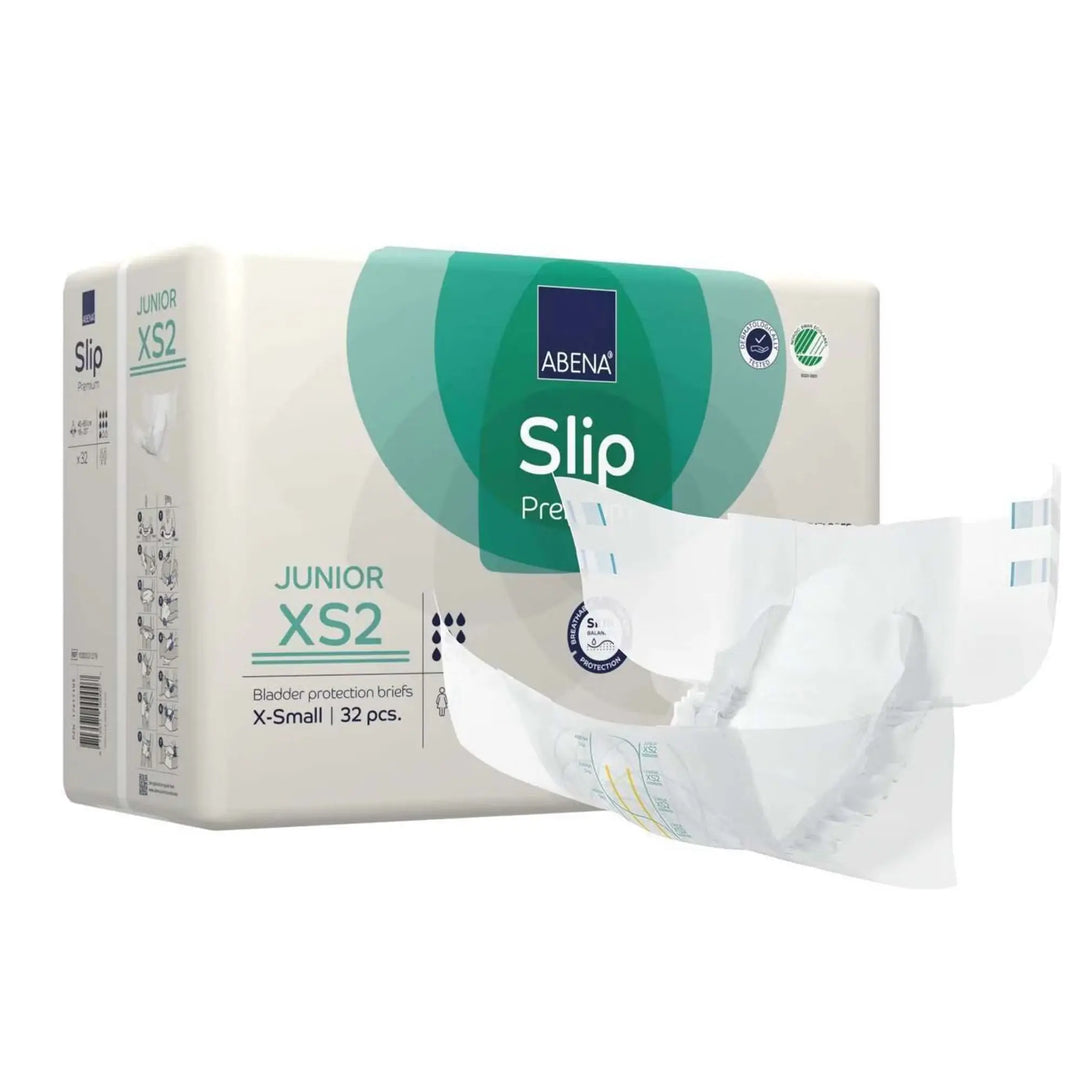 Abena Slip Premium Junior XS2 Heavy Absorbency Brief, X-Small / Youth, Unisex, #1000021279 Abena