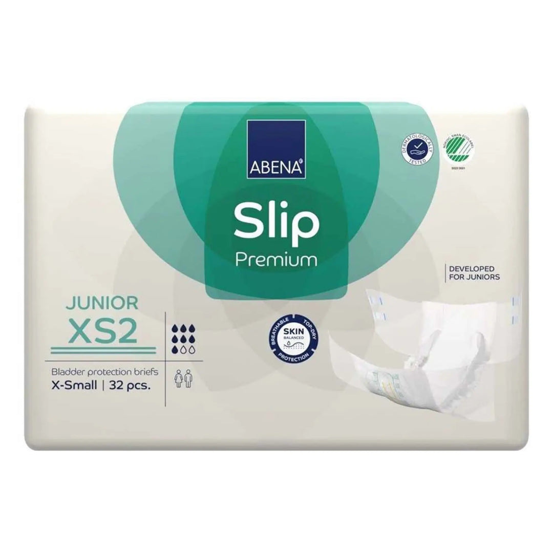 Abena Slip Premium Junior XS2 Heavy Absorbency Brief, X-Small / Youth, Unisex, #1000021279 Abena