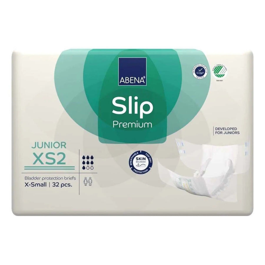 Abena Slip Premium Junior XS2 Heavy Absorbency Brief, X-Small / Youth, Unisex, #1000021279 Abena