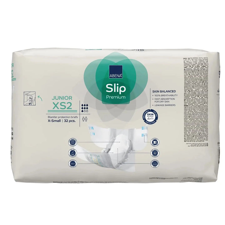 Abena Slip Premium Junior XS2 Heavy Absorbency Brief, X-Small / Youth, Unisex, #1000021279 Abena