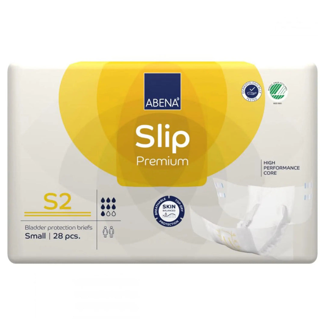 Abena Slip Premium S2 Adult Heavy Absorbency Brief, Small, Unisex, #1000021281 Abena
