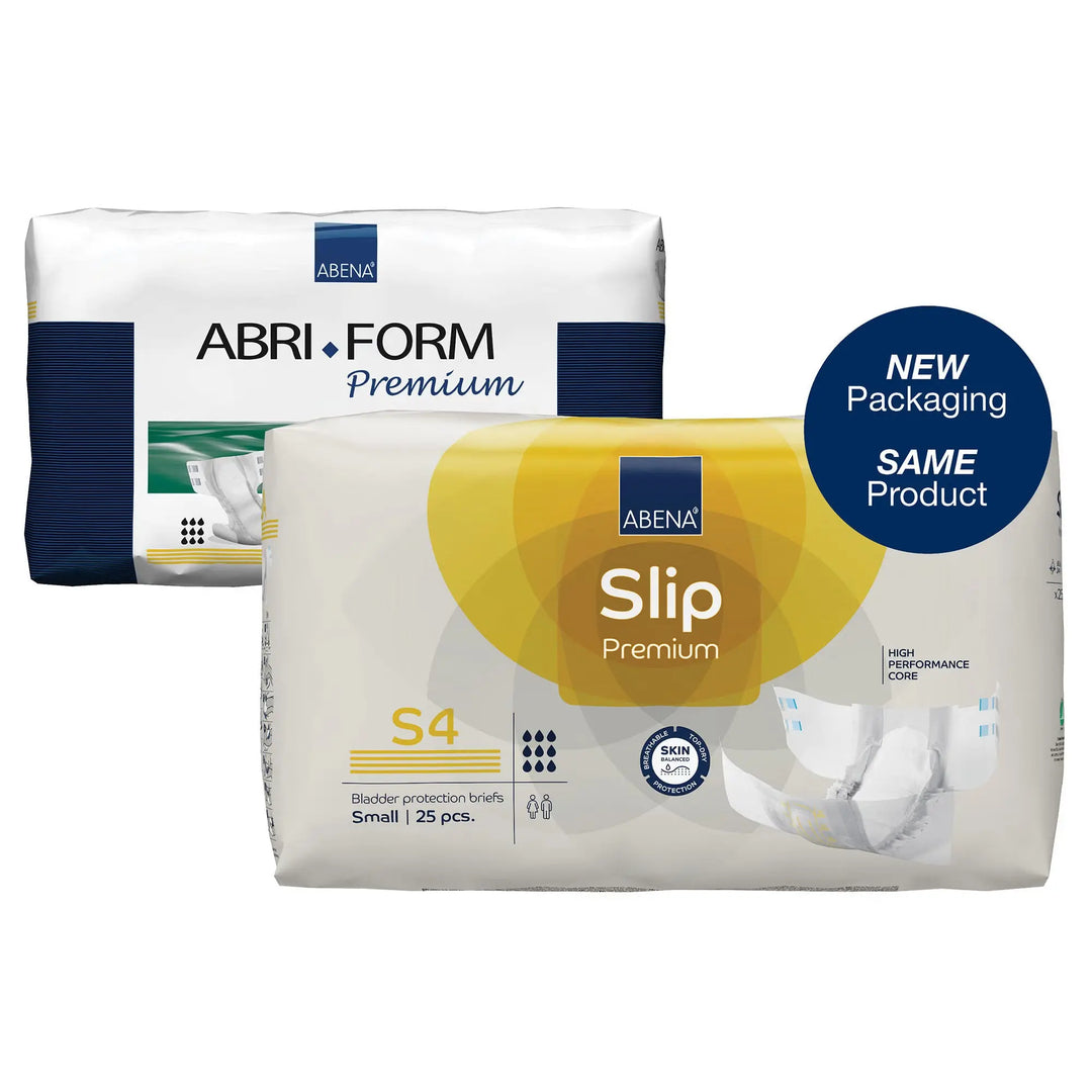 Abena Slip Premium S4 Adult Heavy Absorbency Brief, Small, Unisex, #1000021282 Abena
