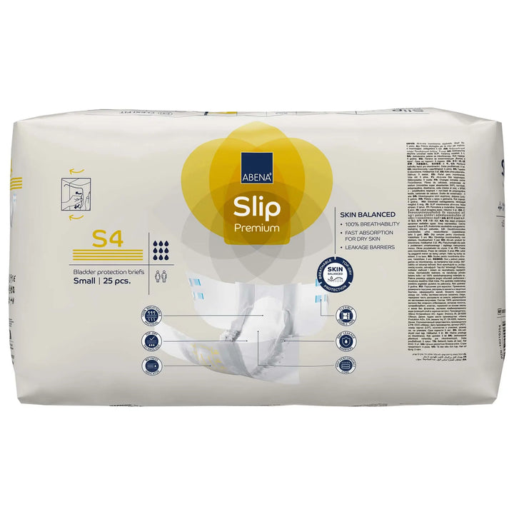 Abena Slip Premium S4 Adult Heavy Absorbency Brief, Small, Unisex, #1000021282 Abena