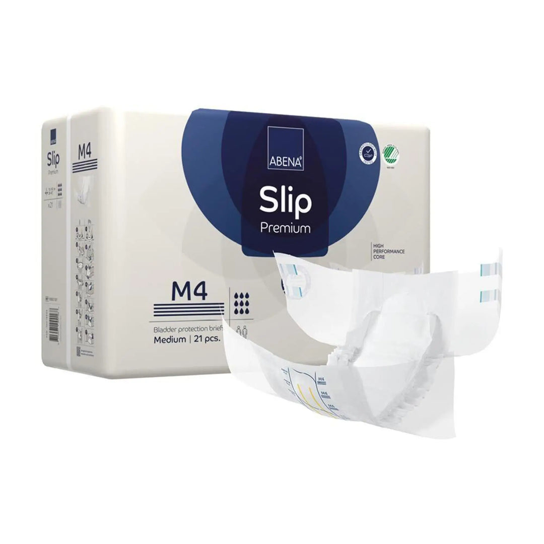 Abena Slip Premium M4 Adult Incontinence Brief, Heavy Absorbency, Medium, #1000021287 Abena