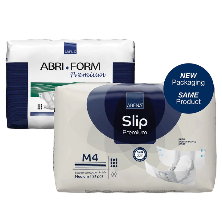 Abena Slip Premium M4 Adult Incontinence Brief, Heavy Absorbency, Medium, #1000021287 Abena