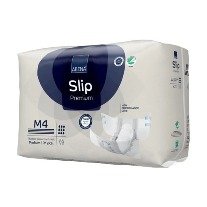 Abena Slip Premium M4 Adult Incontinence Brief, Heavy Absorbency, Medium, #1000021287 Abena