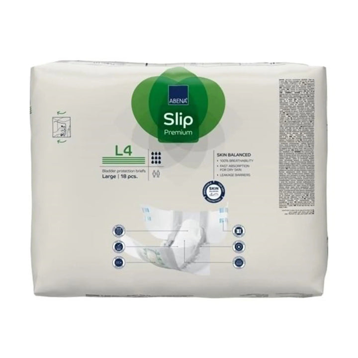 Abena Slip Premium L4 Adult Brief, Heavy Absorbency, Large, #1000021292 Abena