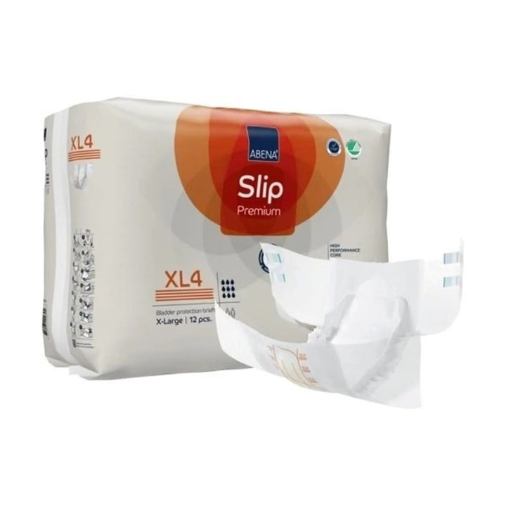 Abena Slip Premium XL4 Adult Heavy Absorbency Brief, X-Large, Unisex, #1000021294 By Abena