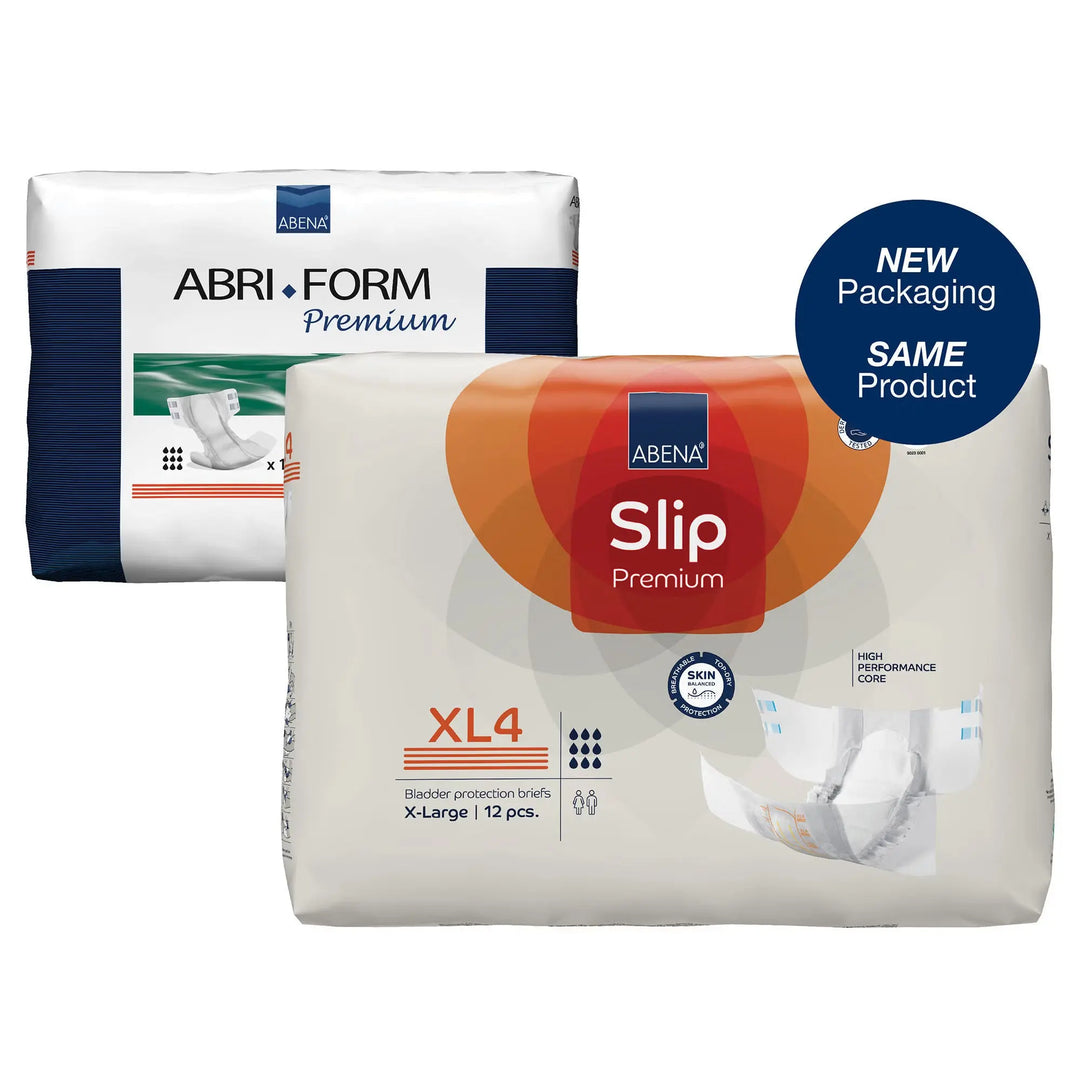 Abena Slip Premium XL4 Adult Heavy Absorbency Brief, X-Large, Unisex, #1000021294 By Abena