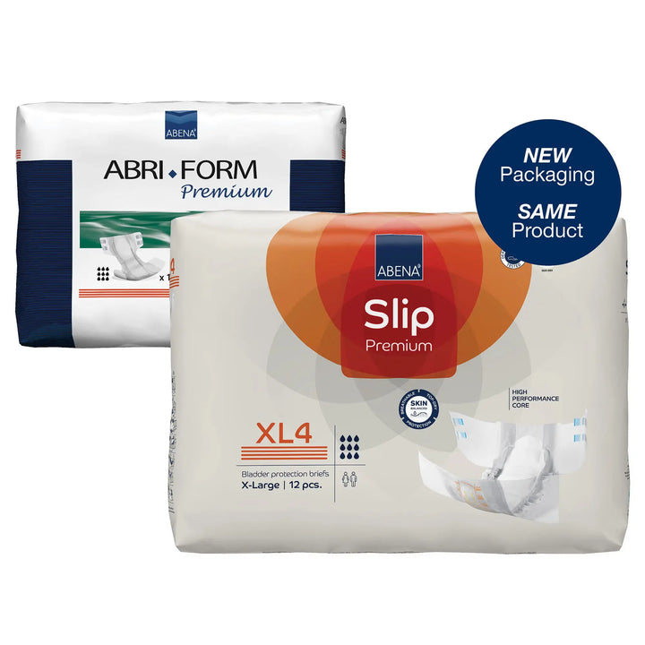 Abena Slip Premium XL4 Adult Heavy Absorbency Brief, X-Large, Unisex, #1000021294 By Abena