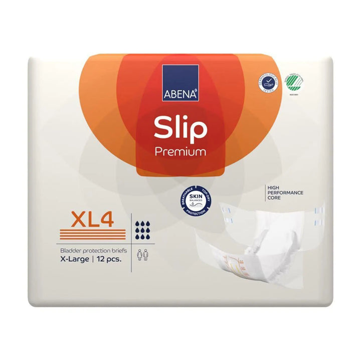 Abena Slip Premium XL4 Adult Heavy Absorbency Brief, X-Large, Unisex, #1000021294 By Abena