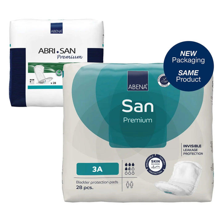 Abena San Premium Fluff Moderate Absorbency Bladder Control Pad, Size 3A - 4.3 X 12.9 Inch, #1000021305 Abena