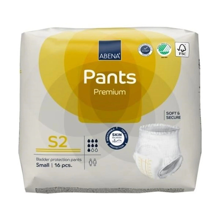 Abena Premium Pants S2 Adult Heavy Absorbency Underwear, Small, Unisex, #1000021319 Abena
