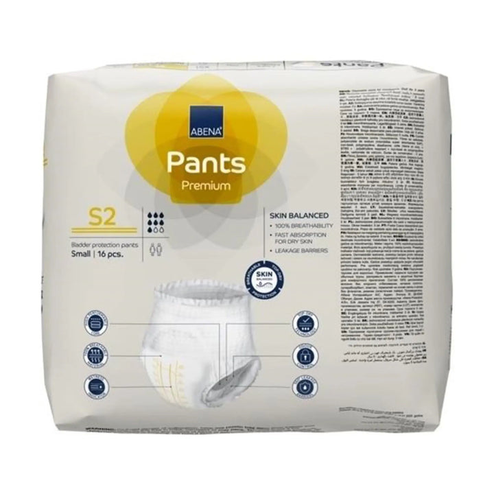 Abena Premium Pants S2 Adult Heavy Absorbency Underwear, Small, Unisex, #1000021319 Abena