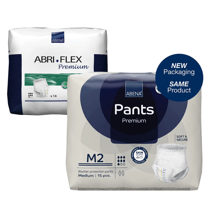 Abena Premium Pants M2 Adult Heavy Absorbency Disposable Underwear, Medium, Unisex, #1000021323 Abena