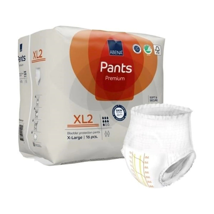 Abena Premium Pants XL2 Adult Disposable Underwear, Heavy Absorbency, X-Large, Unisex, #1000021329 Abena