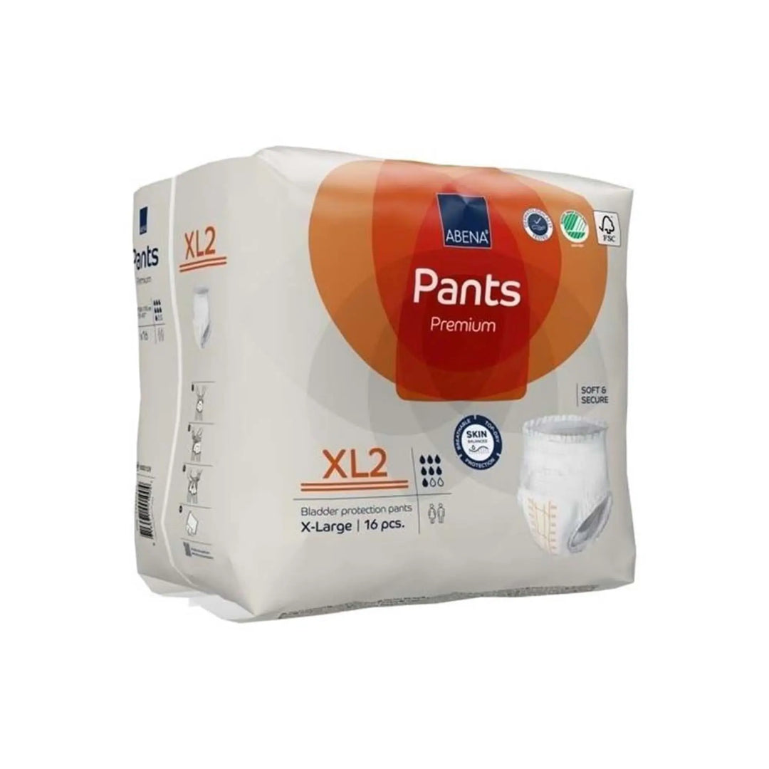 Abena Premium Pants XL2 Adult Disposable Underwear, Heavy Absorbency, X-Large, Unisex, #1000021329 Abena