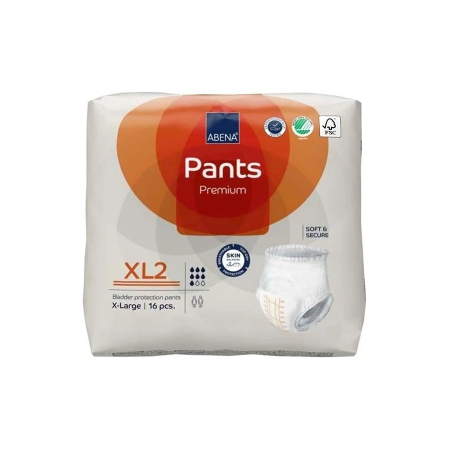Abena Premium Pants XL2 Adult Disposable Underwear, Heavy Absorbency, X-Large, Unisex, #1000021329 Abena