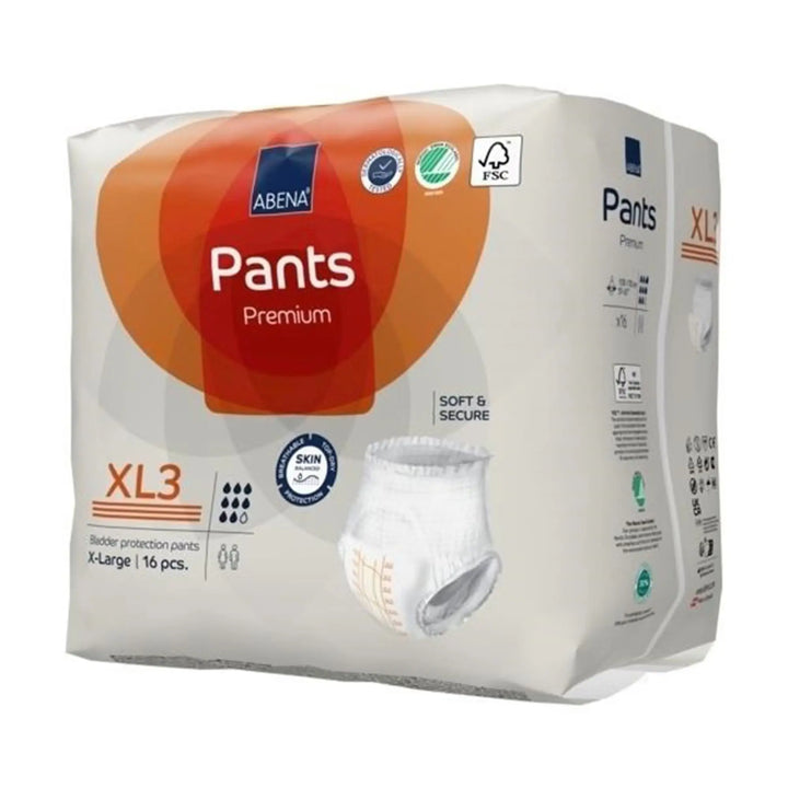 Abena Premium Pants XL3 Adult Disposable Underwear, Heavy Absorbency, X-Large, Unisex, #1000021330 Abena
