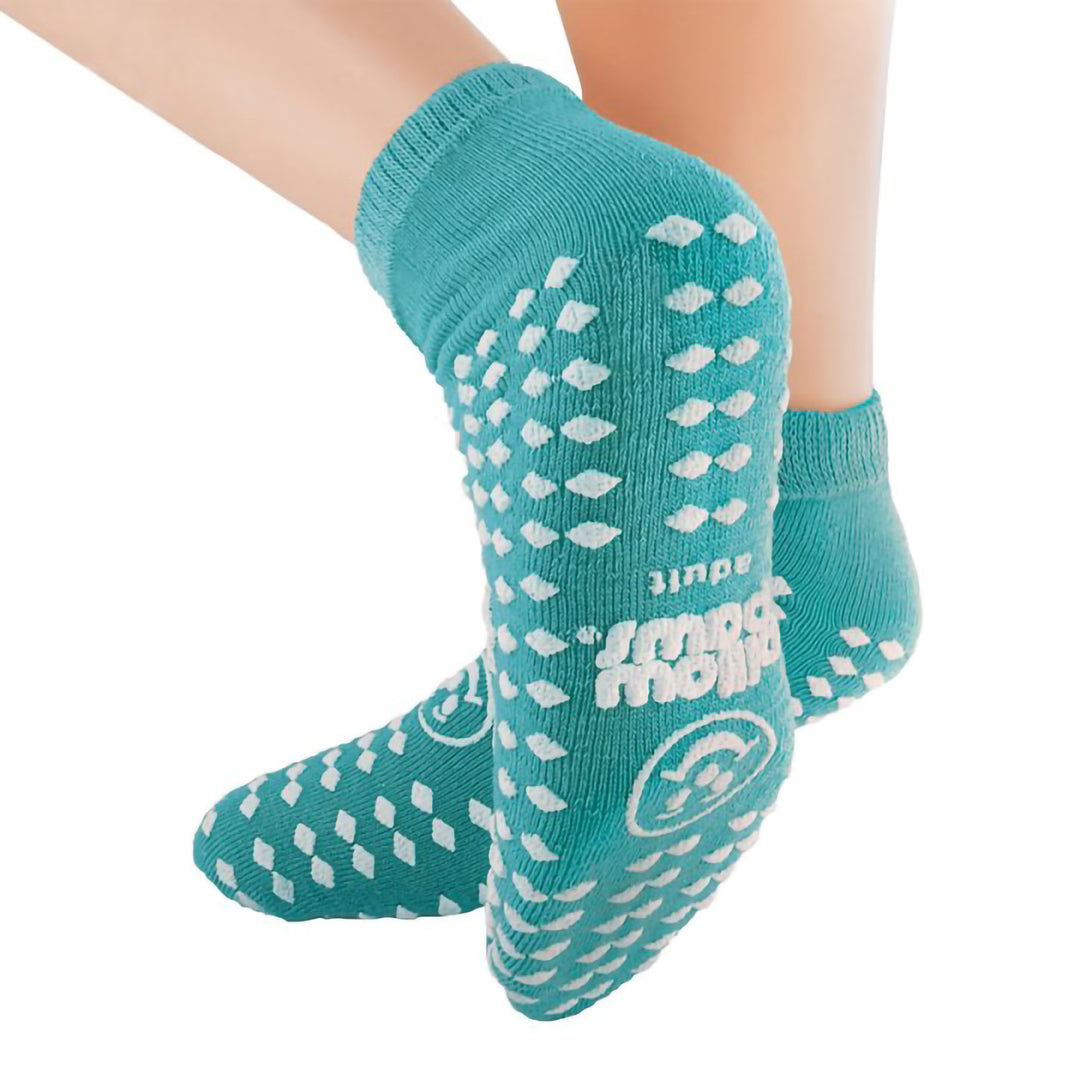 Pillow Paws 360° Imprint All Around Tread Slipper Socks, Unisex, Adult, One Size Fits Most, Teal, #1096-001 ABD Medical