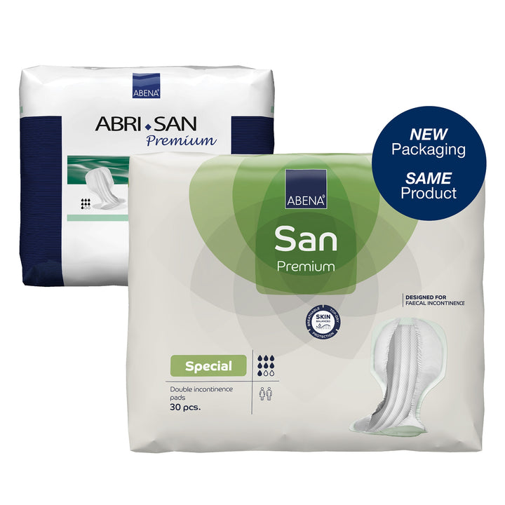 Abena Abri-San Special Fecal Incontinence Pad, 2000mL Absorbency