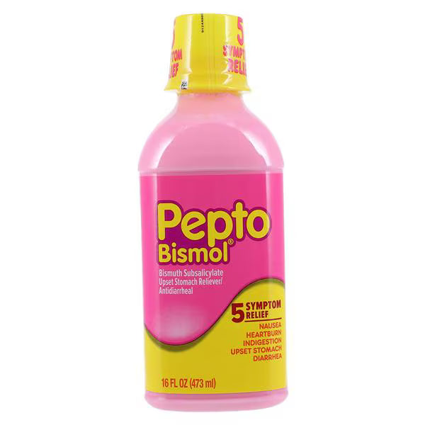 Pepto Bismol Anti-Diarrheal Liquid, 262 mg, 16 oz, #37000003204 ABD Medical