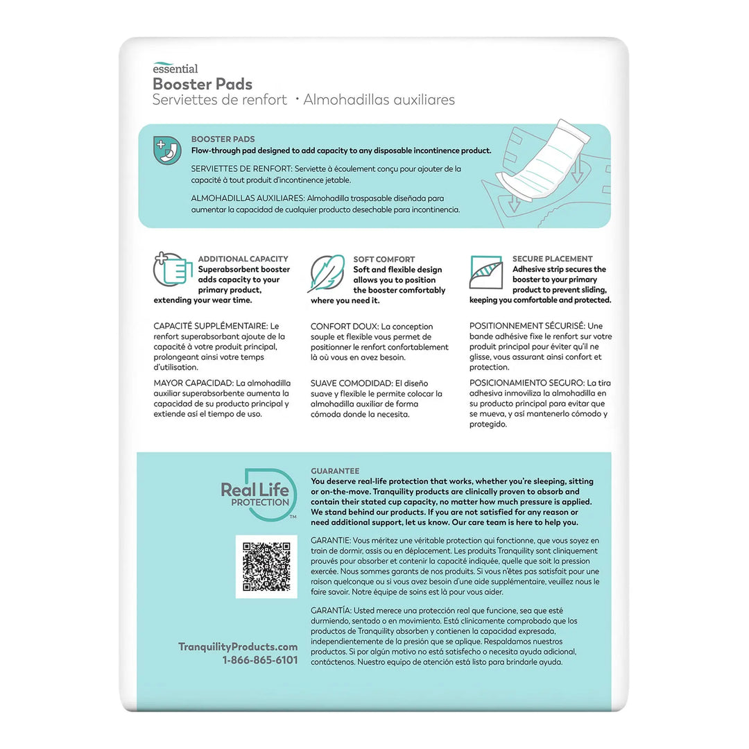 Tranquility Essential Moderate Absorbency Booster Pad, 12 X 14 Inch, #19244 ABD Medical