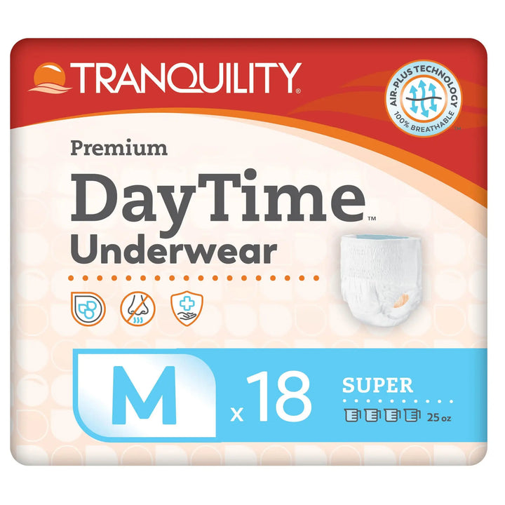 Tranquility Premium DayTime Disposable Heavy Absorbency Underwear, Medium, Unisex, #2105 Tranquility
