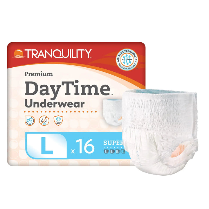 Tranquility Premium DayTime Super Absorbent Underwear, Large, #2106 Tranquility