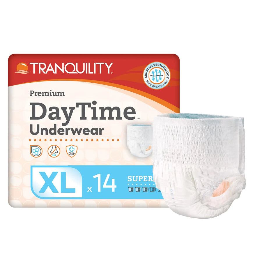 Tranquility Premium DayTime Super Absorbent Underwear, Extra-Large, #2107 Tranquility