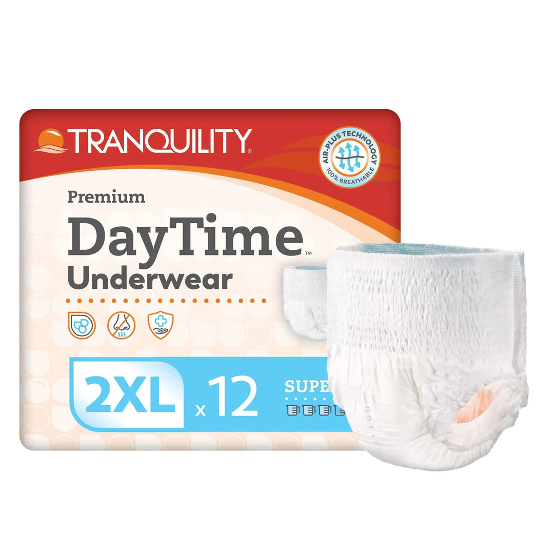 Tranquility Premium DayTime Super Absorbent Underwear, 2X-Large, #2108 Tranquility