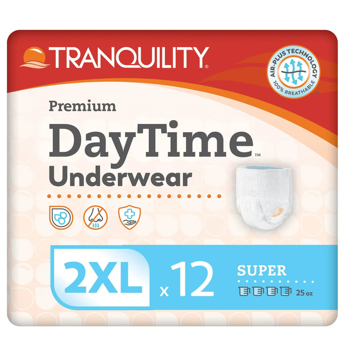 Tranquility Premium DayTime Super Absorbent Underwear, 2X-Large, #2108 Tranquility