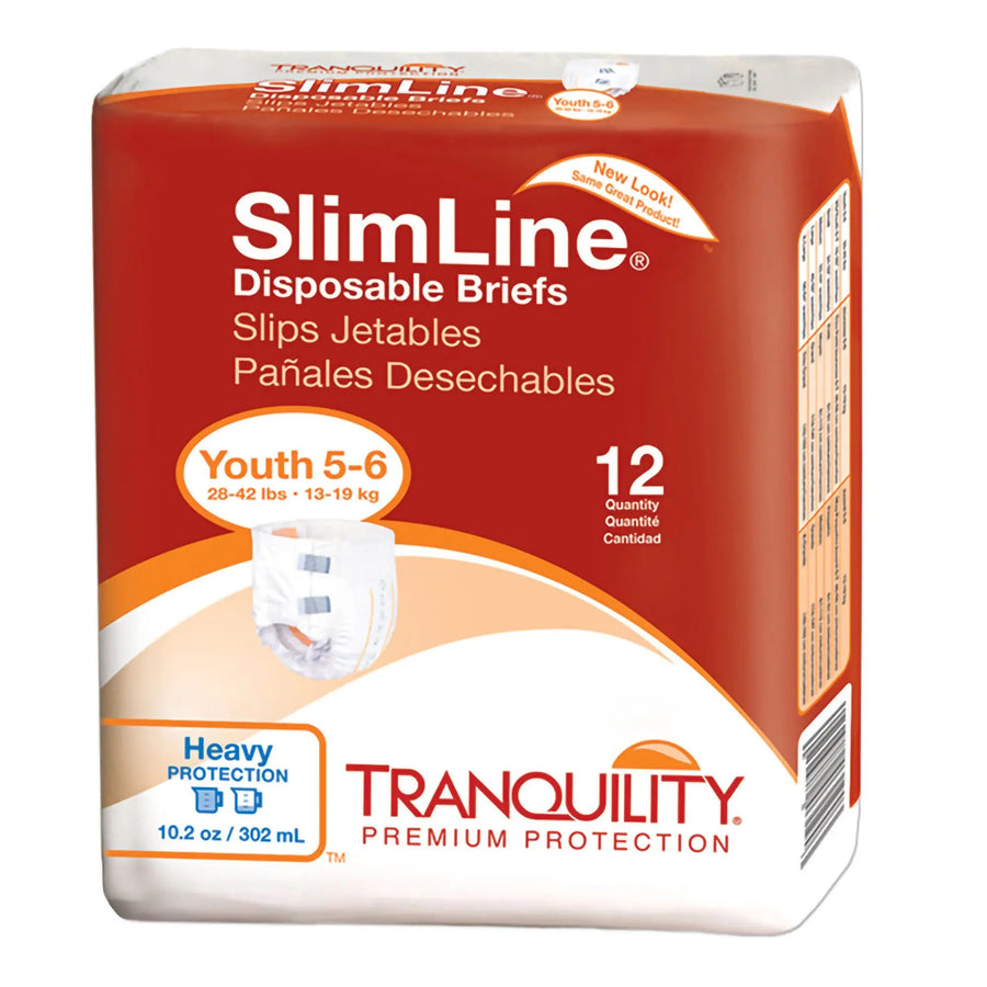 Tranquility SlimLine Disposable Junior Briefs - Youth / Extra Small, #2112 Tranquility