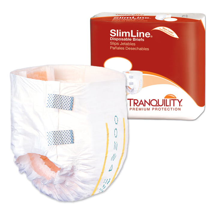 Tranquility Slimline Adult Disposable Heavy Absorbency Brief, Unisex, X-Small, #2166 ABD Medical
