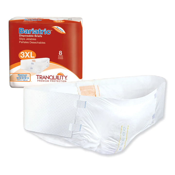 Tranquility Bariatric Adult Breathable Briefs, 3XL, #2190 Tranquility