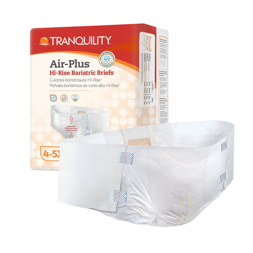 Tranquility AIR Plus Bariatric Briefs, 4XL, #2195 Tranquility