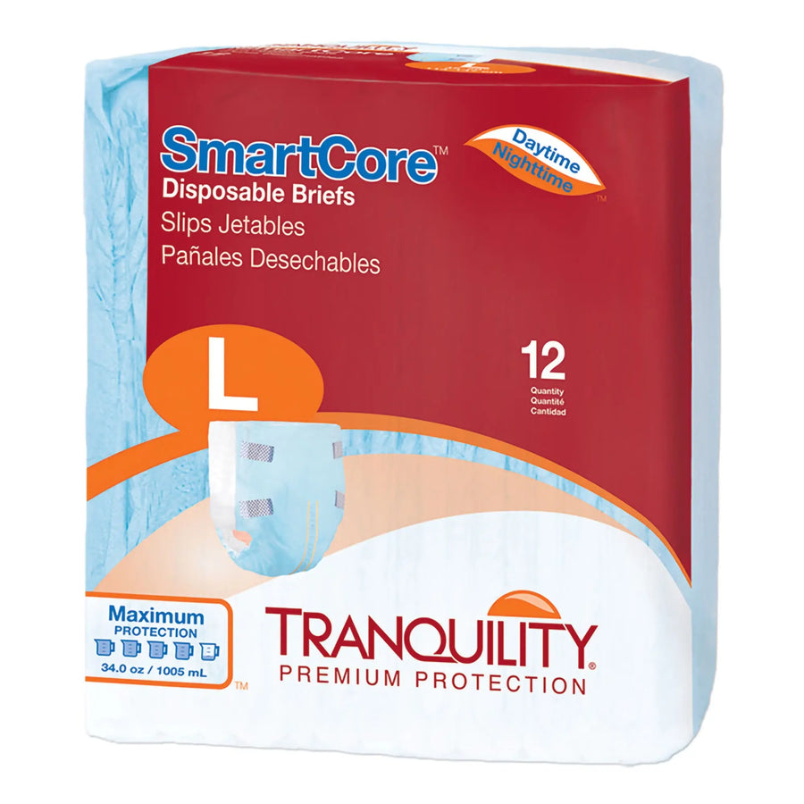 Tranquility SmartCore Adult Brief, Heavy Absorbency, Large - 28 oz Fluid Capacity, #2313 Tranquility