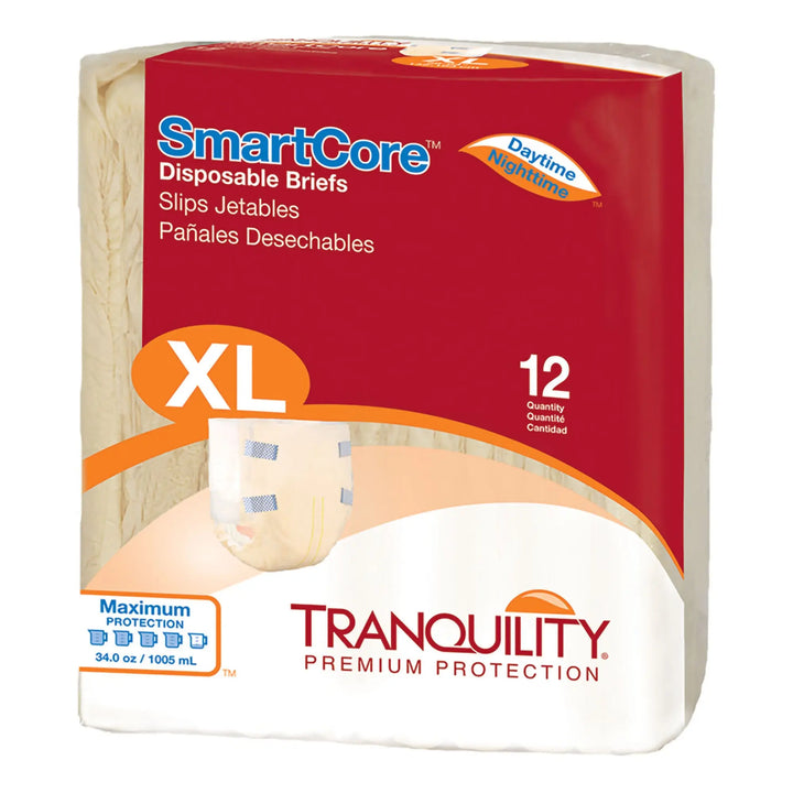 Tranquility SmartCore Adult Brief, Heavy Absorbency, XL - 28 oz Fluid Capacity, #2314 Tranquility