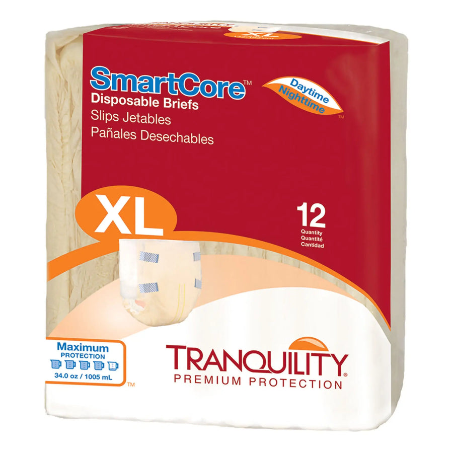 Tranquility SmartCore Adult Brief, Heavy Absorbency, XL - 28 oz Fluid Capacity, #2314 Tranquility