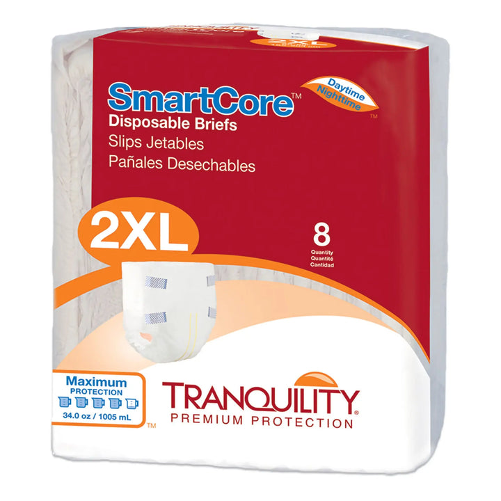 Tranquility SmartCore Adult Brief, Heavy Absorbency, 2XL, Unisex, #2315 Tranquility